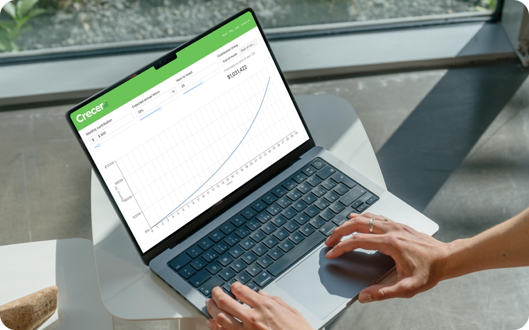 Laptop mostrando gráfico